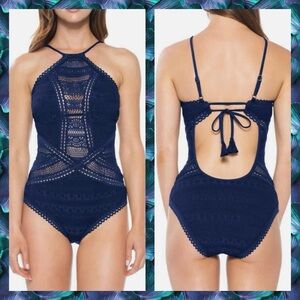 BECCA COLOR PLAY CROCHET SWIMSUIT